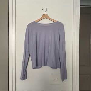BEYOND YOGA • lavender long sleeve top
